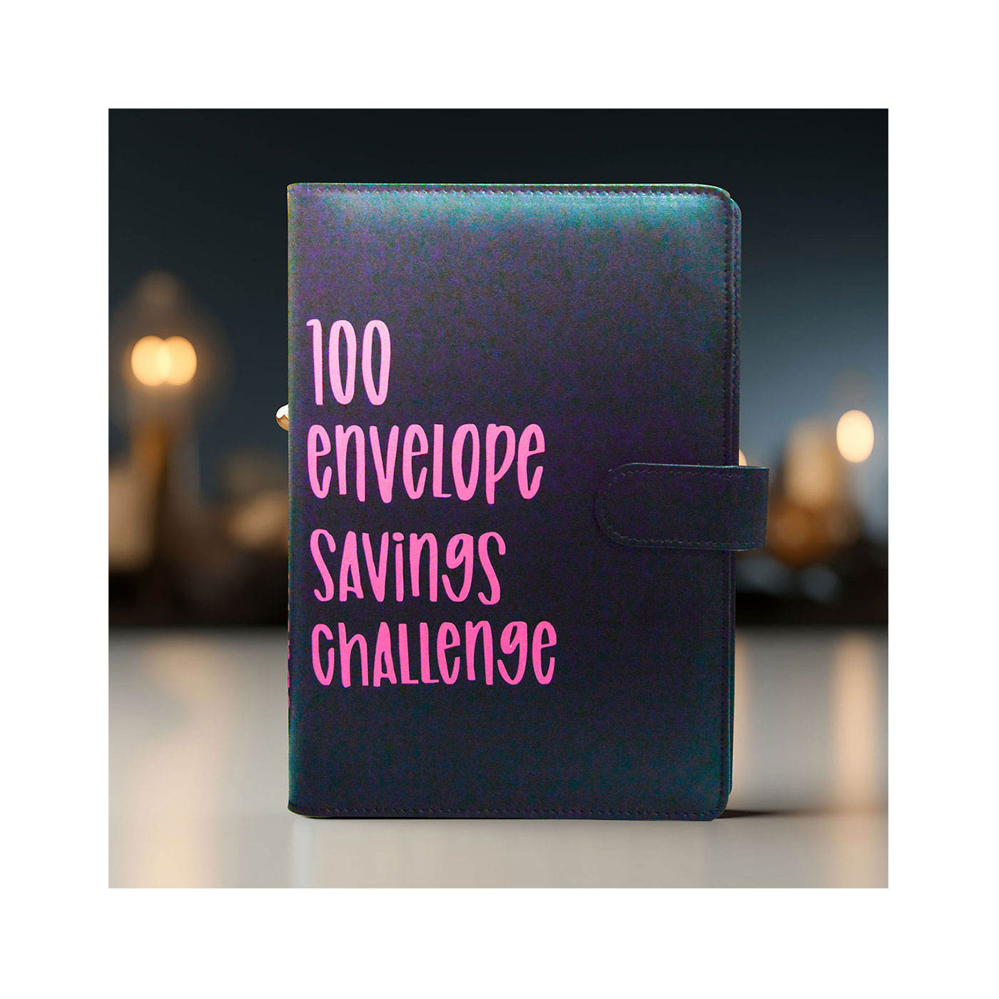 Negro con palabras de color rosa