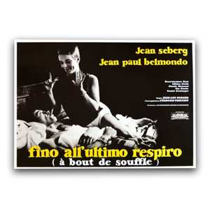 Póster de Bout De Souffle, Decoración de Pared con Diseño de Breathless, Impresión Digital Offset, Material de Vinilo y Poliéster - Product Image 1