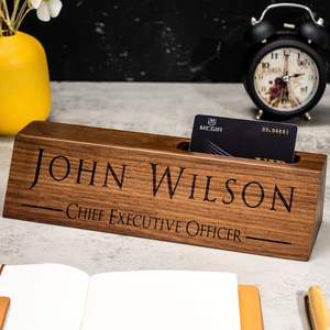 Handmade Wooden <b>Desk</b> <b>Name</b> <b>Plate</b> | Premium Office Nameplate | Factory Price Wholesale - Product Image 1