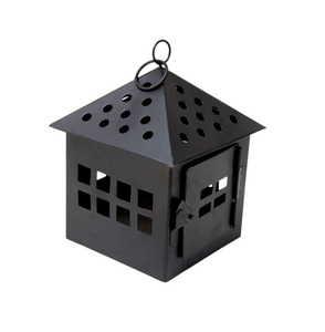 <b>Moroccan</b> Iron Wire Design Hanging <b>Lantern</b> for Weddings and Christmas Brown Color with Candle Holder - Product Image 6