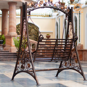 Relaxing 2-3 Seater Outdoor Glider <b>Swing</b> KHP | Antique Bronze Powder Coated Garden Bench <b>Swing</b> | Heavy Duty Customizable - Product Image 6