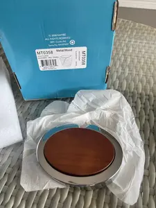 Attractive Designer Square Shape <b>Stainless</b> <b>Steel</b> Coaster Custom Logo Non-Slip <b>Table</b> Top Dining Factory Supply - Product Image 6