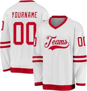 Maillots de hockey sur glace d'équipe personnalisés brodés de qualité supérieure maillot de sublimation bon marché personnalisé - Product Image 6