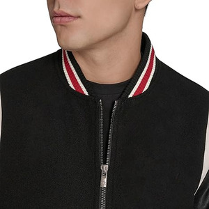 Chaquetas de lana 100% para mujer Mangas de cuero Chaqueta universitaria Cierre de botón Winter College subido por Dress Sports - Product Image 6
