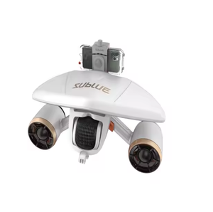 VENTAS AUTÉNTICAS WhiteShark Mix Pro Equipo DE BUCEO portátil de alto rendimiento Herramientas de mano de oro negro con luces subacuáticas - Product Image 1