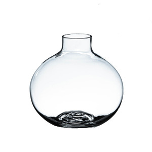WGV <b>Small</b> Round Minimalist Handmade Glass Bud <b>Vase</b> Model VBD0104 - Product Image 1