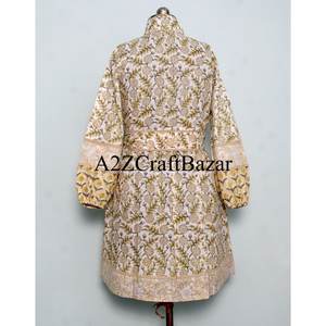 Indian Eco-Friendly Cotton Floral Hand Block Print Handmade O-neck <b>Summer</b> Washable <b>Dress</b> Women <b>Vintage</b> Boho Beach Knee-Length - Product Image 6