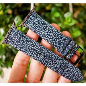 Luxali 2025สายนาฬิกาหนังปลากระเบนสายนาฬิกาอัจฉริยะจากผู้จำหน่ายเวียดนามที่มีขนาด18มม. และ22มม. - Product Image 4