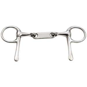 Bocado de Acero Inoxidable Veterinario Tipo Media Cuchara con Eslabones Franceses, Boquilla Pulida y Lisa para Todos los Caballos - Product Image 4