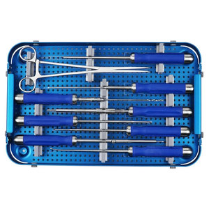 Cirugía de la columna vertebral ósea Instrumentos del sistema espinal quirúrgico ortopédico Conjunto de instrumentos de placa cervical anterior Quirúrgico espinal - Product Image 4