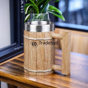 Tasse en bois sculptée à la main parfaite pour café bar cuisine idée cadeau verres essentiels Tradebyd - Product Image 1