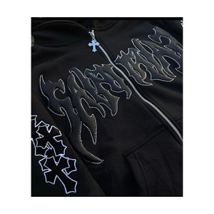 Conjunto Deportivo Personalizado 2025 para Hombre, Sudadera con Capucha y Cremallera, Cortavientos, Unisex, para Invierno - Product Image 2