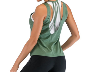 Conception personnalisée des femmes Gym débardeur respirant Yoga Sportswear en gros pour la course Singlet femmes débardeurs - Product Image 4