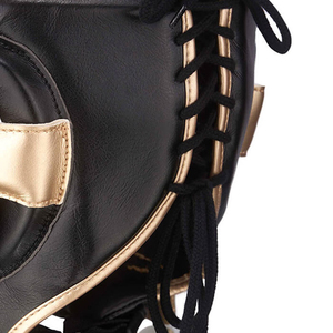 Protecteur de tête de boxe sur mesure de haute qualité en cuir réglable adapté pour adulte jeune entraînement aux arts martiaux Sparring Head Guard - Product Image 5