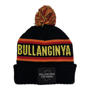 High Quality Custom Embroidered Logo Unisex Jacquard Knitted <b>Beanie</b> <b>Pom</b> <b>Pom</b> <b>Beanie</b> Hats - Product Image 2