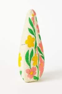 Bolso de hombro floral con cuentas hecho a mano, monedero Hobo con patrón de margaritas multicolor para mujer, accesorio bohemio elegante y de moda - Product Image 6