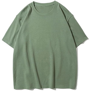 OEM/ODM Heavyweight 100% algodón hombres camisetas hombro caído de gran tamaño más tamaño personalizado impreso Logotipo de alta calidad camiseta en blanco - Product Image 3
