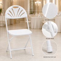 Chaise pliante en plastique pour événements extérieurs, fournie par le fabricant