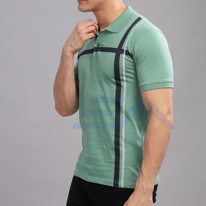 Camiseta de Manga Corta para Hombre, Tejido de Punto Sólido, Transpirable, de Alta Calidad, Estilo Nuevo, Hecho en Pakistán - Product Image 2