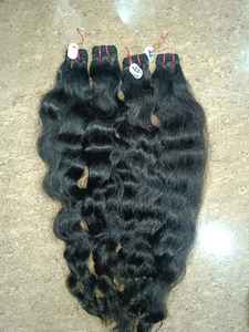 Cheveux indiens ondulés Remy cheveux humains en vrac dessinés simples pour perruques - Product Image 4