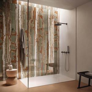Dalles Elite 120x280 Onice Fantastico. Porcelaine brillante 3D rectifiée effet miroir 6 mm pour les murs de projets hôteliers 5 étoiles. - Product Image 1