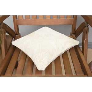 Beige 18x18 pulgadas almohada de lana Kilim de lujo patrón Vintage tejido rústico Navidad ropa de cama portátil para uso doméstico - Product Image 4