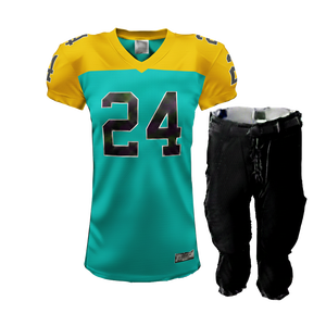 Maillot de football américain personnalisé pour hommes adultes, uniforme de match de ligue, jersey en polyester 275GSM, vêtements de sport lourds pour les matchs - Product Image 1