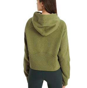 Sweat à capuche zippé intégral pour femme, grande taille, imprimé, 100 % coton, coupe ample, coupe-vent, haute qualité, pour le yoga et le fitness, style streetwear hiver - Product Image 6
