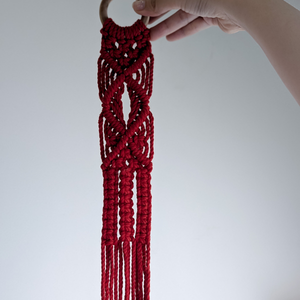 JNC-Porte-plante suspendu en macramé fait à la main, lavable, pour la décoration intérieure moderne et les cadeaux d'anniversaire - Product Image 6