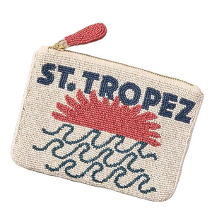 Fantaisie Top Luxe ST TROPEZ À La Main Perlé Broderie Porte-Monnaie À La Mode À La Mode Élégant Beau Nouveau Design De L'Inde - Product Image 1