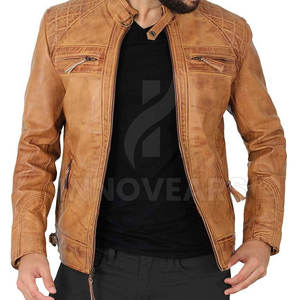 Chaqueta de Cuero de Invierno para Hombre de Color Sólido con Diseño Personalizado de Patrón de Letras, Estilo Urbano, Tejido de Punto Transpirable - Product Image 2
