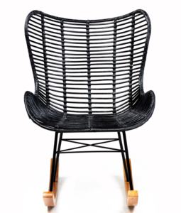 Mecedora de ratán de metal polivinílico de la mejor calidad, muebles de exterior para restaurante, sillas de comedor de ratán - Product Image 2