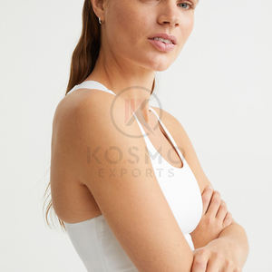 Soutien-gorge de sport pour femmes personnalisé de haute qualité respirant coupe-vent séchage rapide Spandex/Polyester vêtements de sport pour Fitness Yoga entraînement - Product Image 4