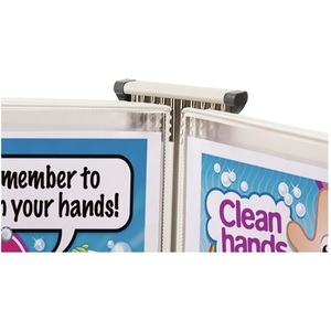 Wall Mount for 10 <b>A4</b> Size Display Panels White Lacquered Tariff <b>Folder</b> Stylish Display Boards - Product Image 5