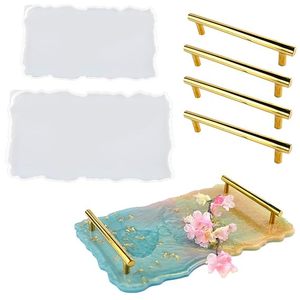 Plateau en résine écologique de style ange avec transition de couleur dégradée peinte à la main pour bijoux et décorations d'intérieur élégantes HF CRAFTS - Product Image 5