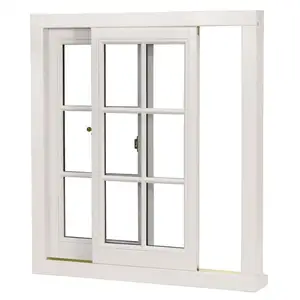 PVC che fa scorrere il doppio lustrato di progettazione del UPVC della finestra: elevi l'efficienza energetica della vostra casa con la progettazione alla moda delle finestre del UPVC.