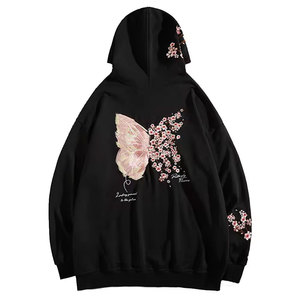 2025 nueva llegada sudaderas con capucha de mujer de la mejor calidad diseños personalizados impresión Digital sólido invierno fabricantes de ropa al por mayor - Product Image 1