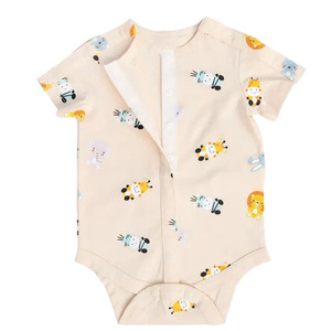 Vêtements adaptés Body tout accès imprimé Safari Body Preemie à 4T G-Tube Catheter NICU Body compatible avec les ports avec des besoins spéciaux - Product Image 3