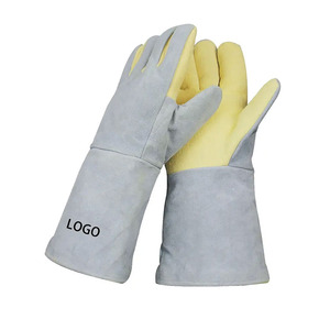 Guantes de soldadura de último estilo de diseño superior Buena venta Protección de manos y brazos exigida por el cliente - Product Image 3