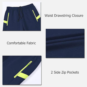 Ensemble de survêtement pour homme en polyester, fermeture éclair intégrale, respirant, léger, athlétique, jogging, décontracté, tenue de sport - Product Image 3