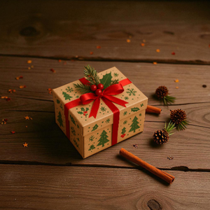 กล่องของขวัญและของขวัญวันหยุดคริสต์มาสแบบรีไซเคิลได้เป็นมิตรกับสิ่งแวดล้อม - Product Image 4