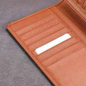 Portefeuille pour hommes véritable de haute qualité Léger Logo personnalisé Design Long Longueur Cuir Fabriqué en usine avec Prix de gros - Product Image 4