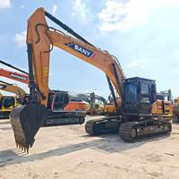Excavatrice sur chenilles SANY SY235C d'occasion, 23 tonnes, faible nombre d'heures de fonctionnement, système hydraulique d'origine, prête à l'emploi en stock