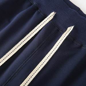 Pantalones cortos atléticos de algodón para hombre, pantalones cortos para correr en el gimnasio de entrenamiento de 7 pulgadas, Jogger de cintura elástica con cordón ligero - Product Image 2