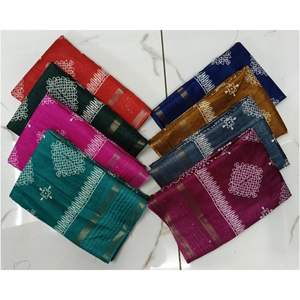 Tissé Design Art Sarees en soie avec de riches frontières Zari Premium Ethnic Festive and Wedding Wear Wholesale - Product Image 4