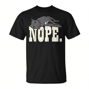 Camiseta para amantes y dueños de perros, marca Nope Lazy Pitbull Pitties - Product Image 2