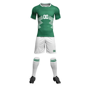 Nouveau maillot de football tendance de qualité supérieure personnalisé imprimé par transfert thermique 100% polyester à séchage rapide confortable pour l'entraînement - Product Image 4