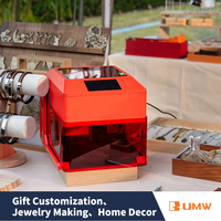 Machine de gravure laser UMW précise, graveur laser métallique pour bijoux avec design