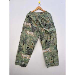 Conjunto de Pijama de Algodón Bohemio para Mujer, Ropa de Dormir Suave con Estampado Tropical para Verano, para el Hogar, Damas de Honor y Ocasiones Nupciales - Product Image 5