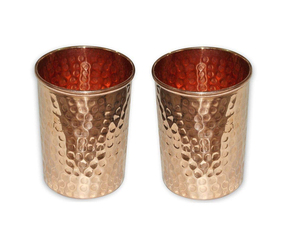 Hammered <b>Copper</b> Metal Mint Julep <b>Cup</b> Drinkware Accessories Pack of 2 - Product Image 1